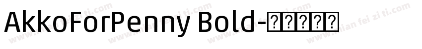 AkkoForPenny Bold字体转换